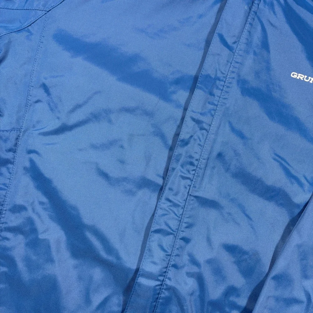 Grundens Weather Watch Jacket Men Medium Blue Hooded Full Zip Waterproof 10361